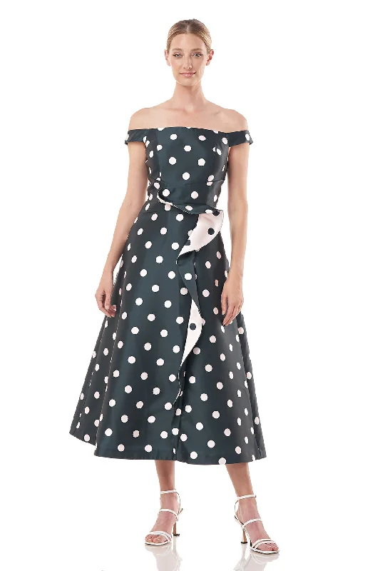 Gwyneth Tea Length Dress Casual Women's Japanese 