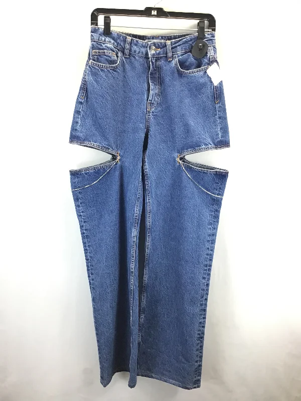 Jeans Boot Cut By Zara In Blue Denim, Size: 4 Tough Women's Military - inspired