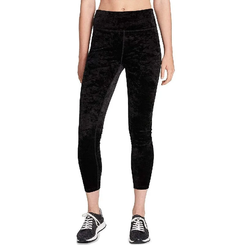 Calvin Klein Women's Crushed Velvet Cropped Legging Black Size Large Practical Women's Multi - Calvin Klein Women's Crushed Velvet Cropped Legging Black Size Large Practical Women's Multi -