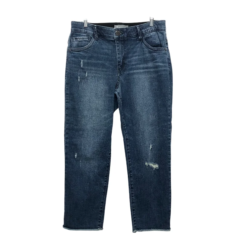 Jeans Straight By Wit & Wisdom In Blue Denim, Size:14 Casual Women's Japanese 