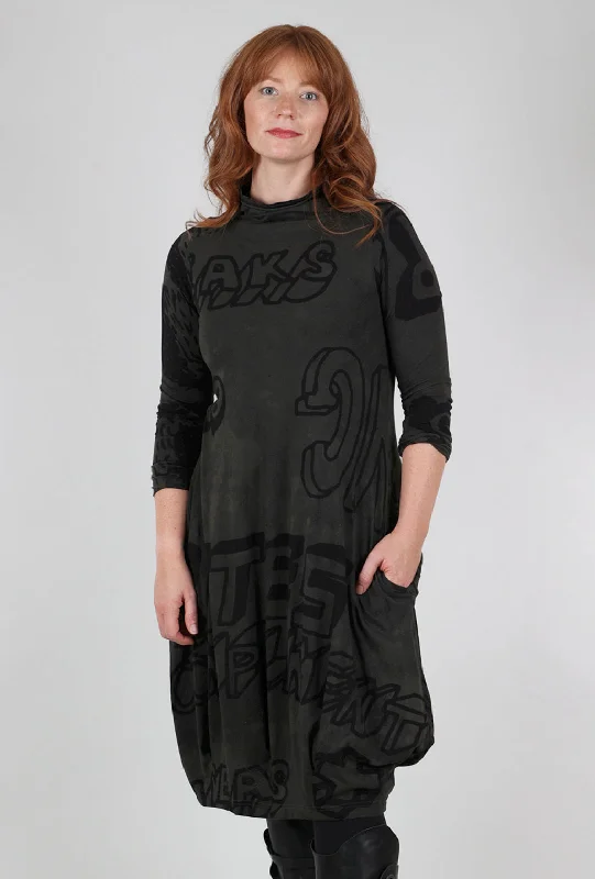 Shapely Jersey Print Dress, Jungle Tough Women's Military - inspired