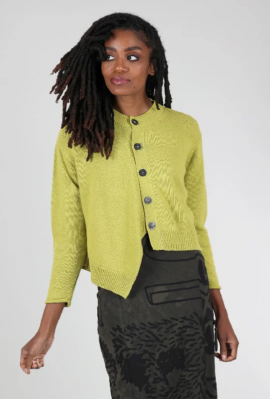 Chunky Asym Cocoon Cardie, Acid Preppy Women's College