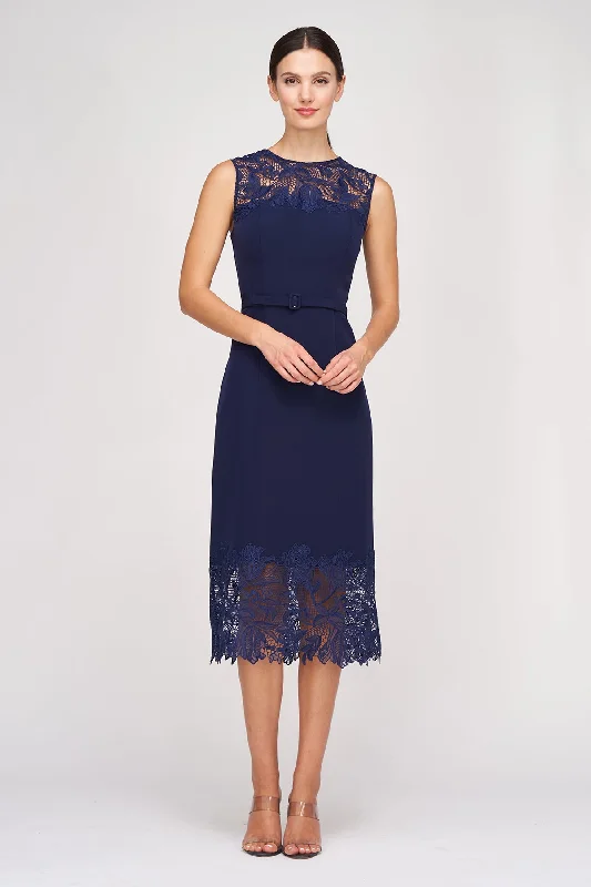 Jamie Midi Dress Polished Women's Silk