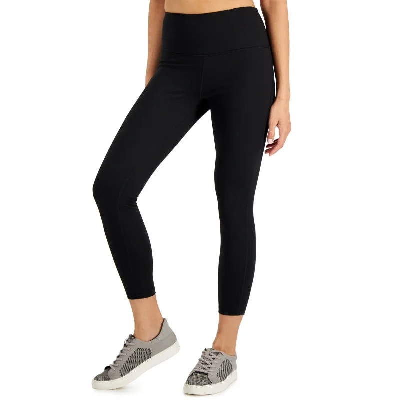 ID Ideology Women's Essentials Sweat Set 7/8 Length Leggings Black - XS Hip Women's Urban