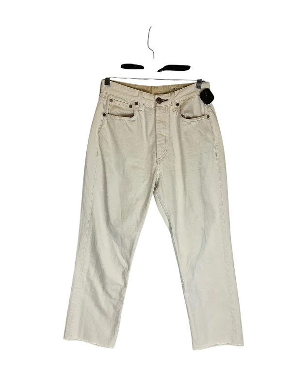 Jeans Designer By Rag & Bones Jeans In Cream Denim, Size: 2 Sustainable Organic