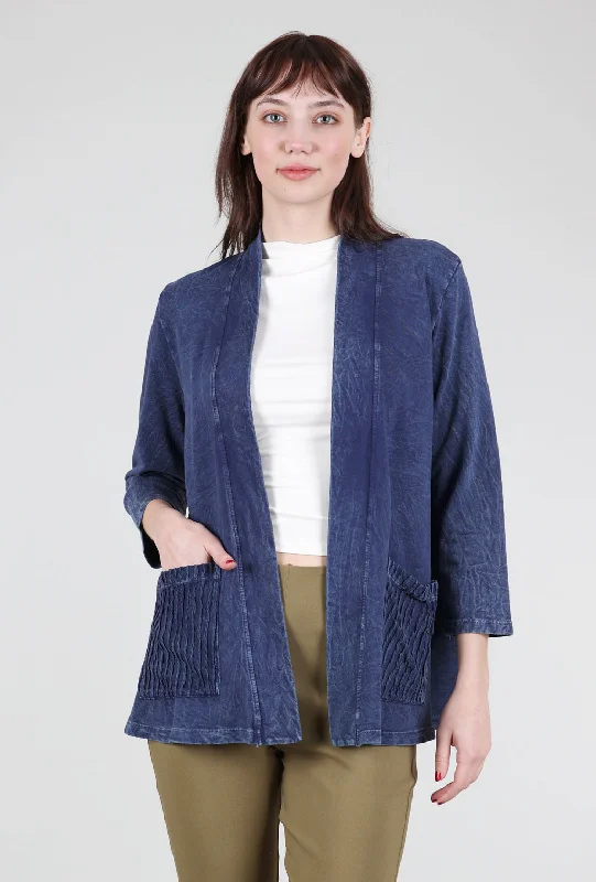 French Terry Jacket, Denim Australian Beach