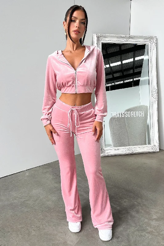 Beba Sweatpants - Pink Cozy Women's Winter