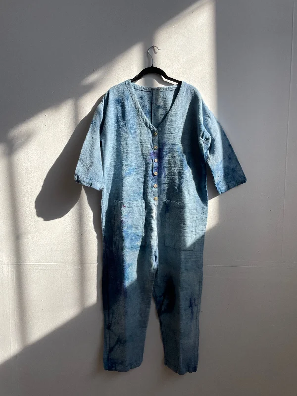 #95 Heavy Cosmic Jumpsuit S/M Monochromatic Office Style