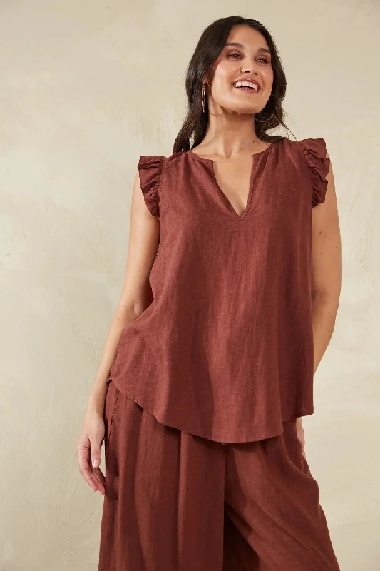 Haven Florence Frill Tank Unique Women's Upcycled